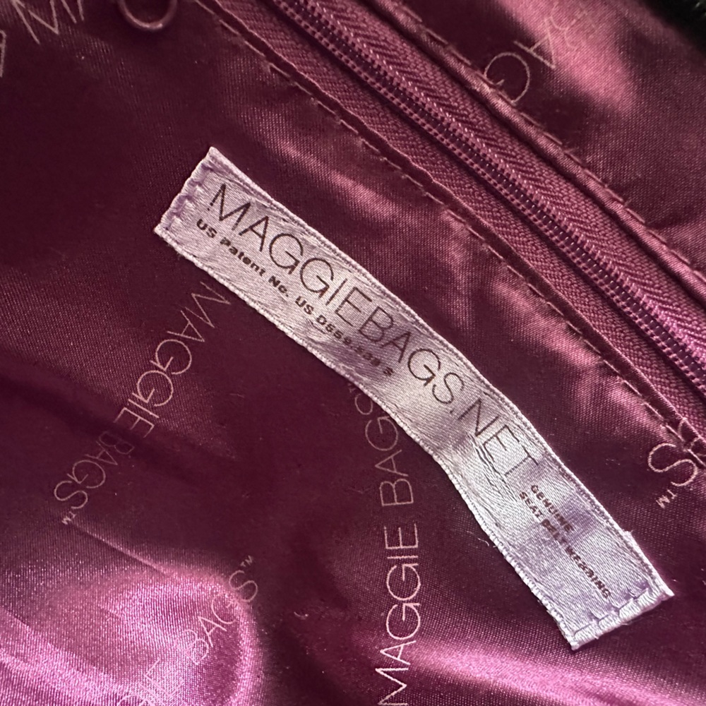 Maggie Bags Upcycled Seatbelt Shoulder Bag Black Woven Eco-Friendly Handbag - Picture 5 of 11